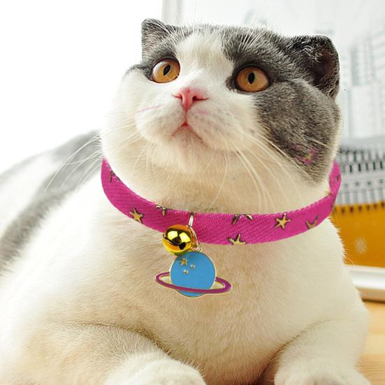 Puppy Collar Metal Buckle Bell Pendant Adjustable Small Dog Collar Pet Chain Jewelry Pet Accessories