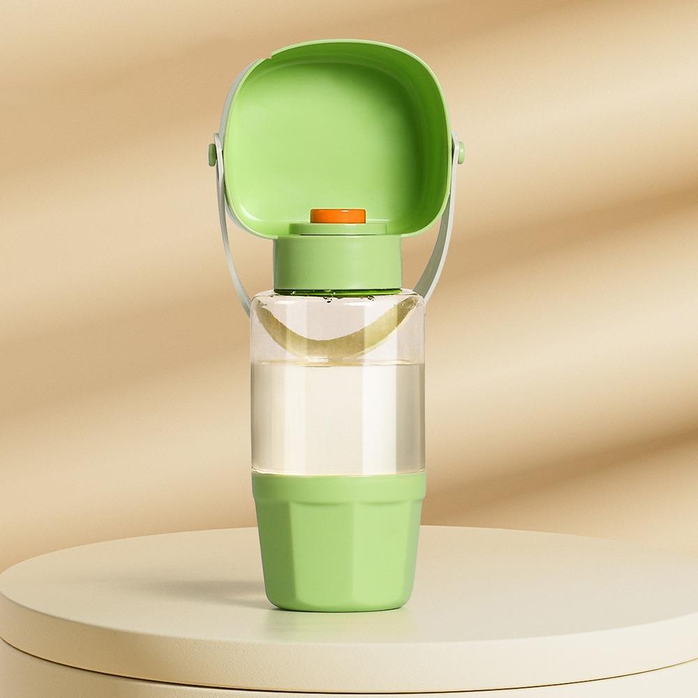 

Миска для воды для собак пищевого класса с дозатором корма, креативная поилка для щенков, питомец Green 2 IN 1