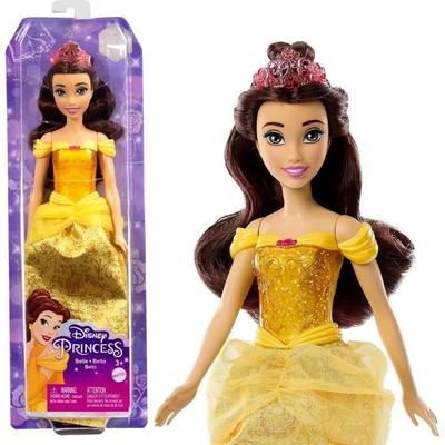 Belle Doll 29 Cm, Mattel Disney Princess Doll Dress Up and Accessories HLW11