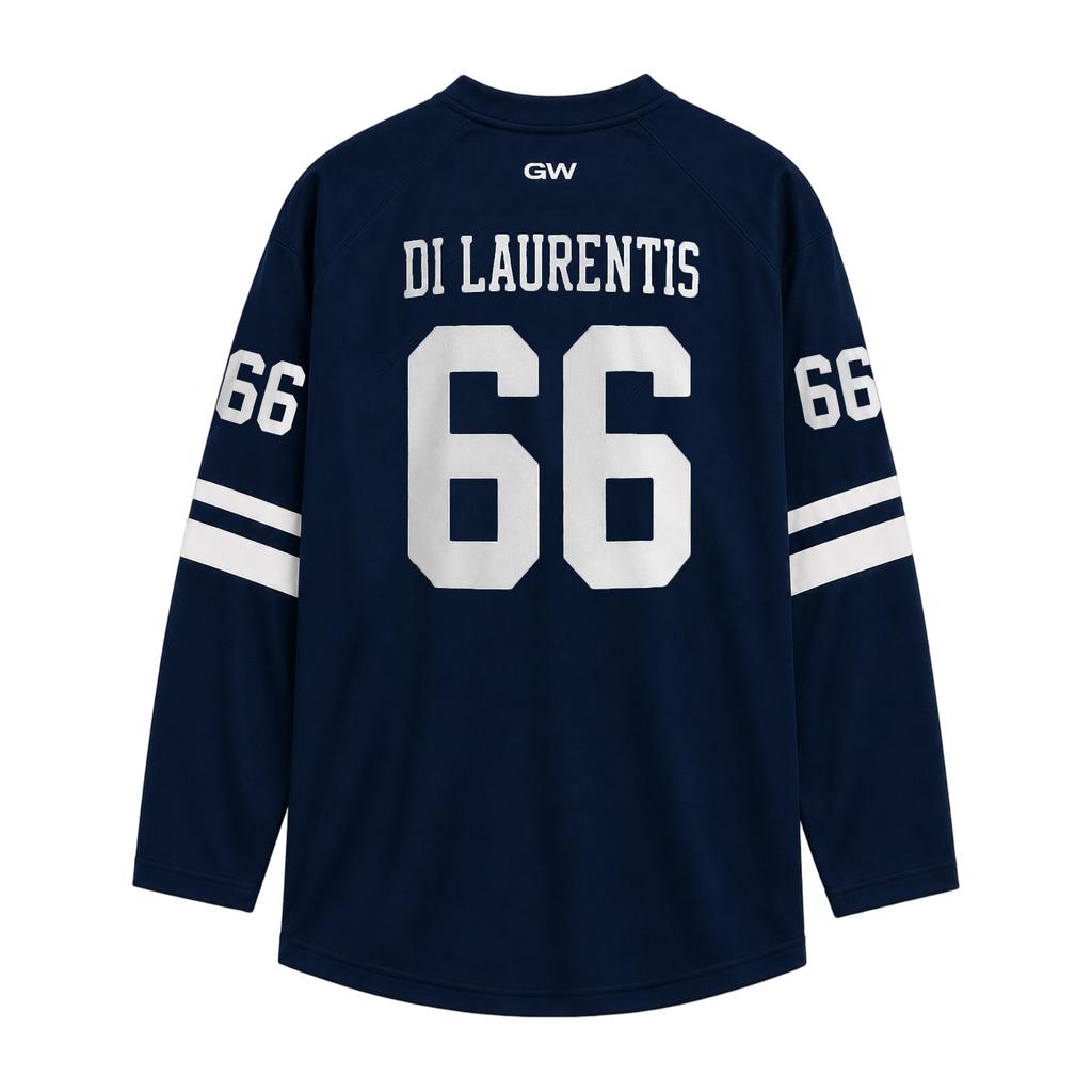 Unisex Long Sleeve Pullover with Briar Letter Print V Neck Casual Loose Fit Jersey Top for Sports and Wear