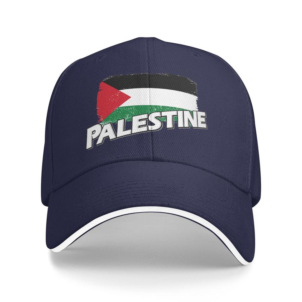 Palestine Flag Print Baseball Caps Unisex Adjustable Sandwich Hat Vintage Outdoor Summer Travel Sun Snapback Cap Outlet