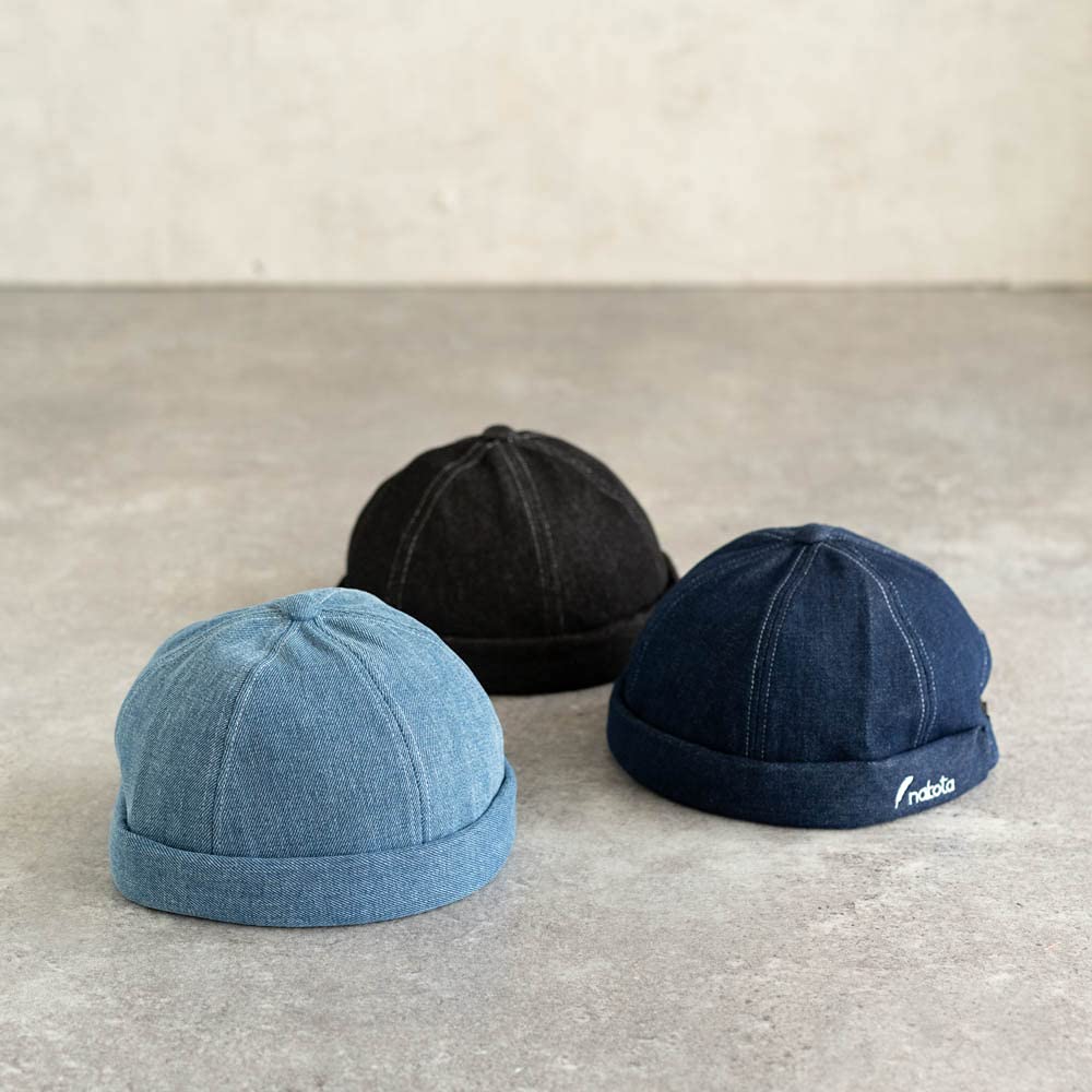 Nakota Denim Sweat Roll Active Denim Roll One Size Fits Distressed Wash Cap, Cap, Fisherman's Cap, All,