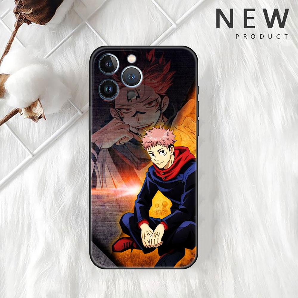 Anime Jujutsu Kaisen pouzdro pro Apple iPhone 14 Pro Max 13 11 12 Mini SE 7 8 Plus X XS 6 6S silikonový kryt telefonu měkký TPU základ