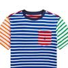 Polo Ralph Lauren T-Shirt Striped Embroidered Logo Crew Neck Short Sleeve Kids Tops Blue 323926790-001
