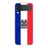 France Flag Soccer Paris Phone Case For Samsung Galaxy Z Flip 3 4 5 Hard Folding PC Shell For Samsung Z Flip3 Clear Back Cover