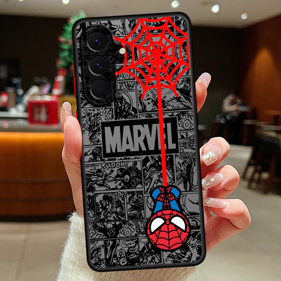Pouzdro na telefon pro Samsung Galaxy A73 A33 A14 A23 A53 A52S A72 A17 A52 A56 A55 A16 A15 A54 A35 A34 A36 Marvel Roztomilý Spiderman