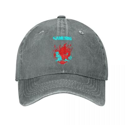 Cyber Punk Samurai Video Game Baseball Caps Vintage Distressed Cotton  Cap Outdoor Running Golf Adjustable Caps Hat