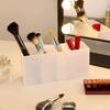 Acrylic Transparent Pen Holder & Three-Compartment Desktop Organizer