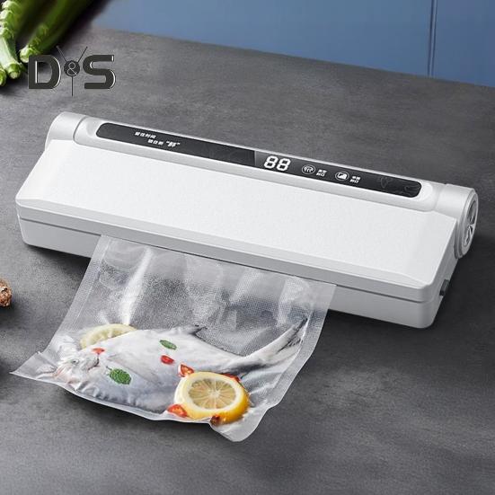Food Vacuum Sealer Machine with Vacuum Bags Digital Display 60KPa Strong Suction Easy to Use Dry Wet Dual Use Vacuum Sealer