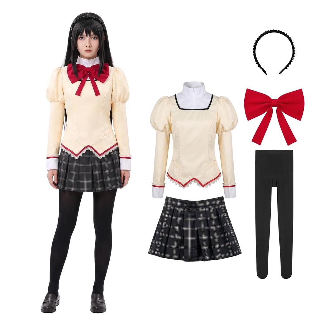 Milky Time Magical Girl MadokaMagica Cosplay Anime Kaname Madoka Akemi Homura Uniform
