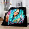 Karol G Singer Printing HD Blanket,Soft Throw Blanket for Home Bedroom Bed Sofa Picnic Travel Office Rest Cover Blanket Kids