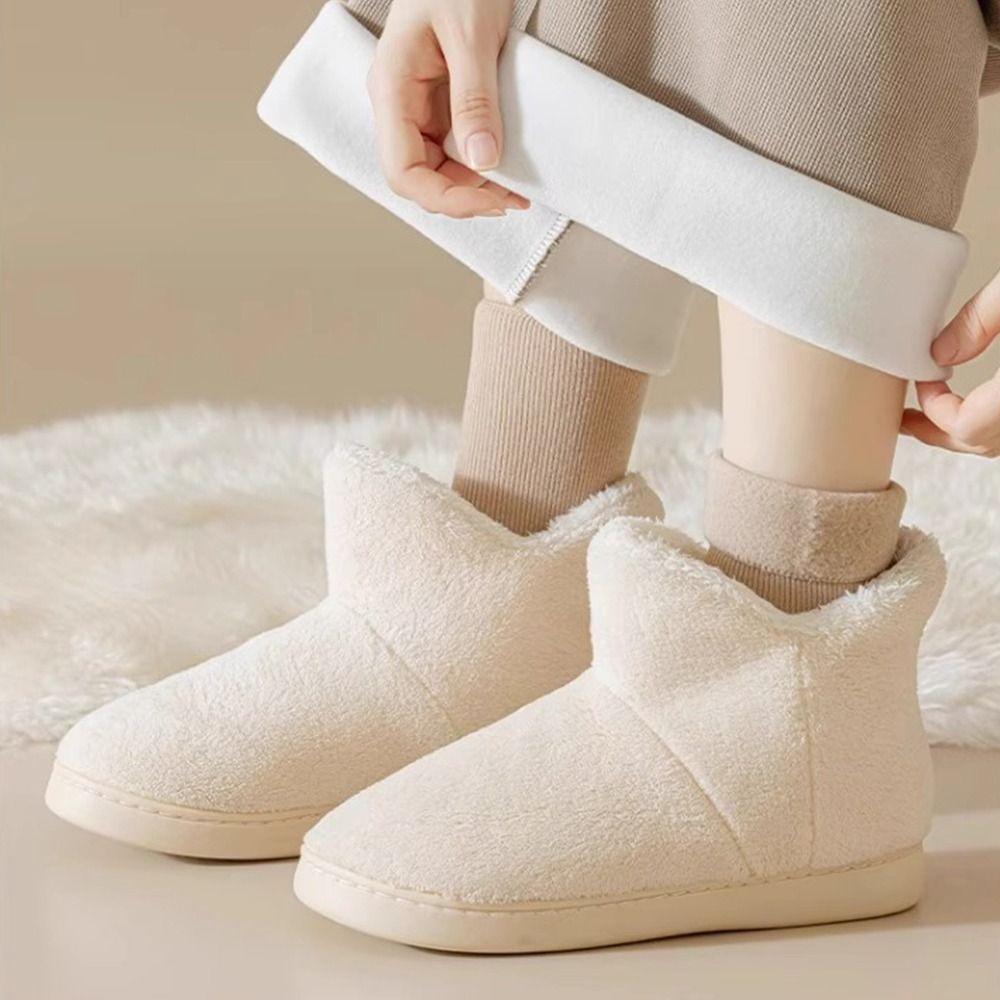 Seamless Thick Plush Snow Sock Middle Tube Mid Length Sock Hot Sleeping Socks  for Women Mens