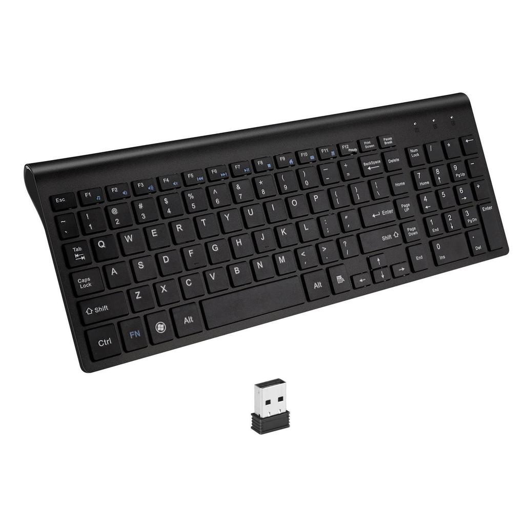 Ultra tenká tichá ergonomická bezdrôtová súprava klávesnice a myši so nožnicovým spínačom a numerickou klávesnicou
