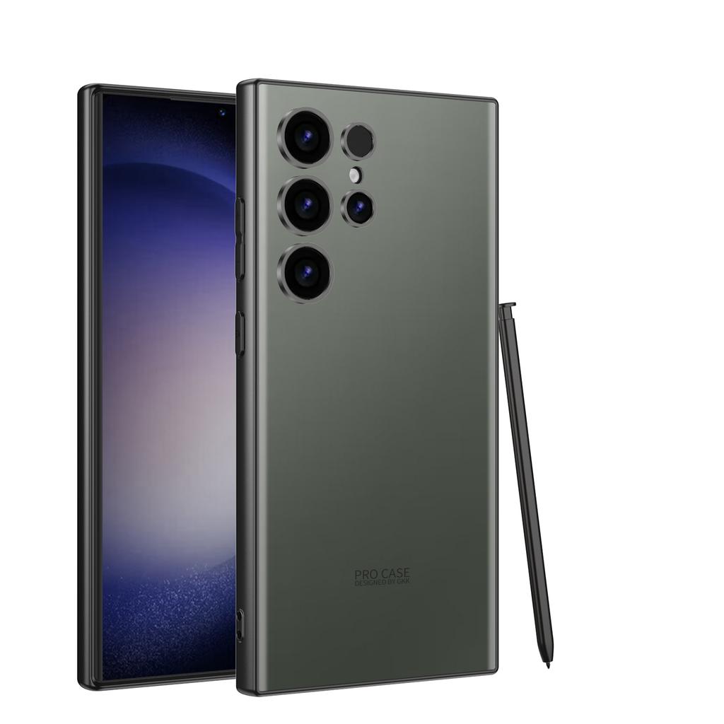 RENGZ-Originální, Jednobarevný, Kryt, Pro Samsung, Galaxy, S25, S24, S23, Ultra, Módní, S24Ultra, S25Ultra, Měkké okraje, Pouzdro