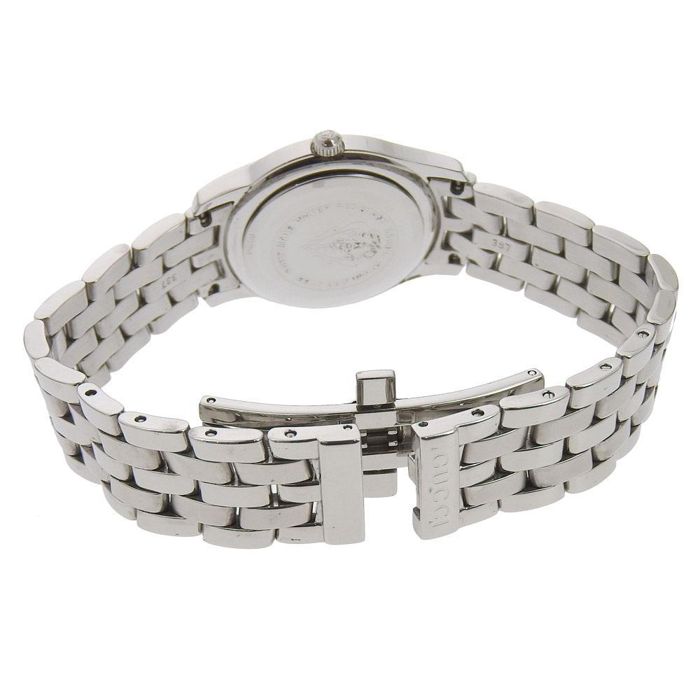 GUCCI Watches 5500L blackDial Stainless Steel Quartz Analog display Women Used
