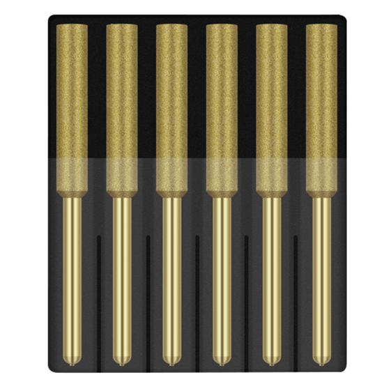 6 szt. wielofunkcyjnej ostrzałki do pił łańcuchowych, super wydajność szlifowania, drobno polerowana, o dużej stabilności, kamień szlifierski, rzeźba w kamieniu