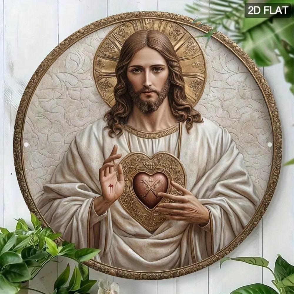 Golden Halo Religious Wall Plaque Durable Indoor Outdoor Decor Art Gift