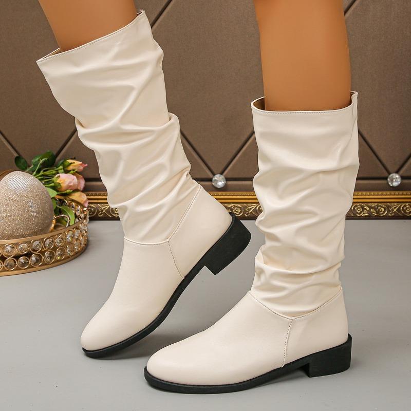 Fashion Heeled Women Elegant Fashion Long Boots 2025 Winter New Trends Woman Shoes Designer Classical Chelsea Mid Boots Dress Zapatillas