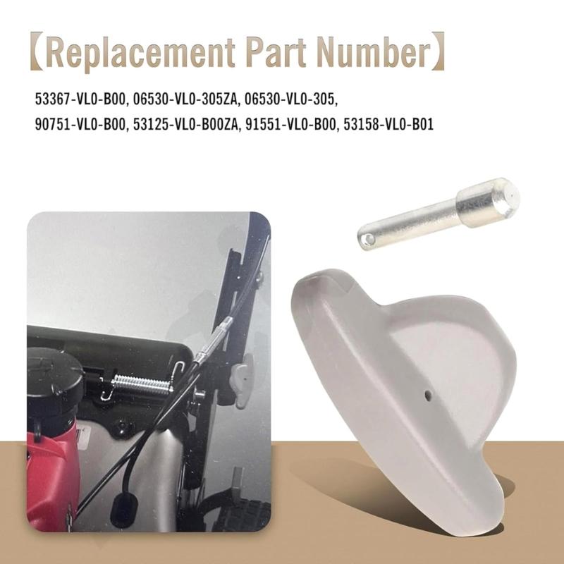 Mower Handle Adjustment Kit Reliable Plastic Replace Part Simple Setups for Outdoor Equipment Maintenance 533367-VL0-B00