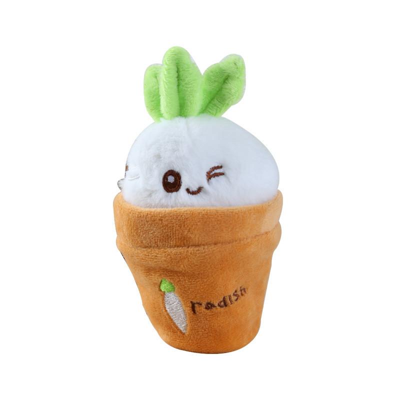 Carrot Potted Cartoon Stuffed Toy Plush Keyring Pendant For Bag Decor Gifts And
