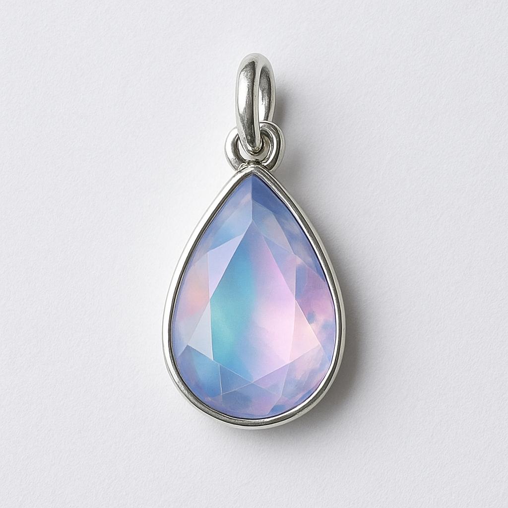AAA+ Natural Multicolor Opal Pear Pendant 15.95 Ct Certified 925 Sterling Silver