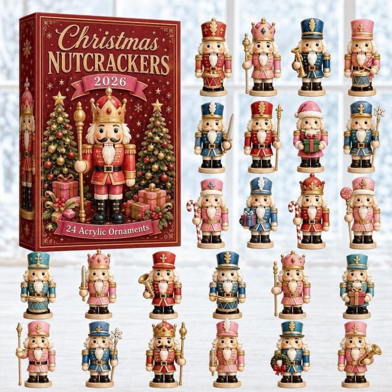 2026 Christmas Advent Calendar Blind Box Figures Holiday Decor Collectible Ornament Set