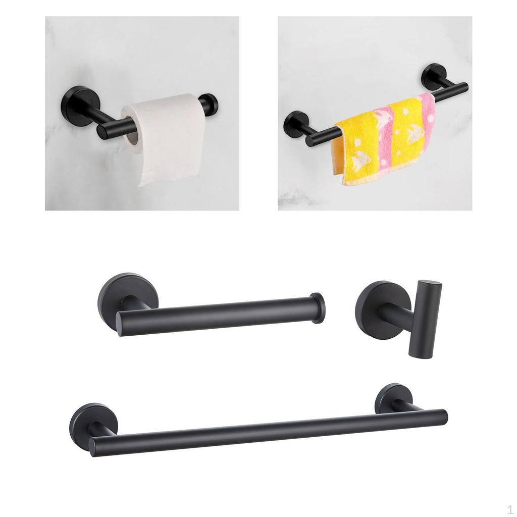 16" Towel Rack Hook Bathroom Hardware Accessories Set