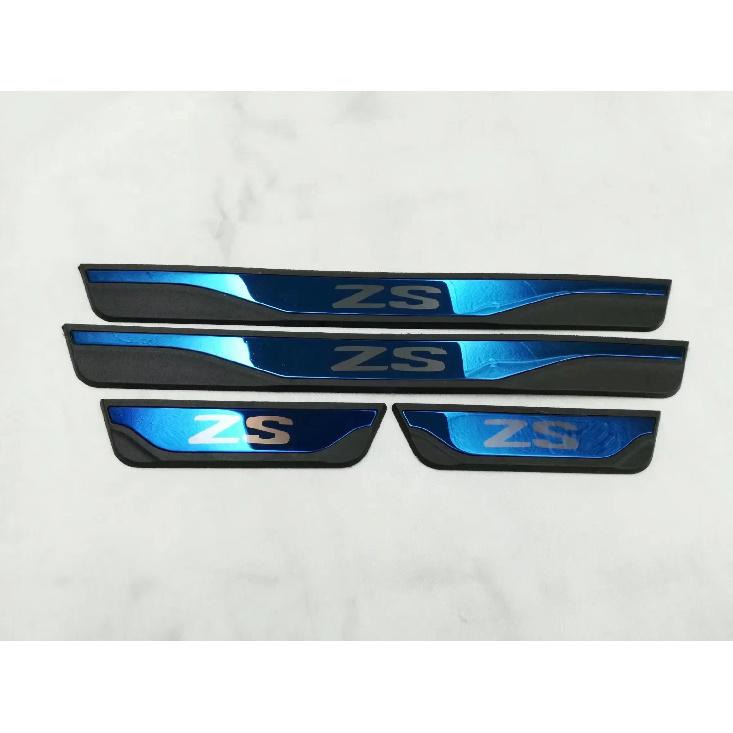 For MG ZS 2017 2018 2024 Door Sill Kick Scuff Plate Protector Guard Pedal Cover Car Styling Accessories