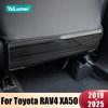 Per Toyota RAV4 XA50 2024 2025 Ibrido Acciaio Inossidabile Copertura Protezione Schienale Sedile Auto Anti-Calcio Bordi Anti-Sporco