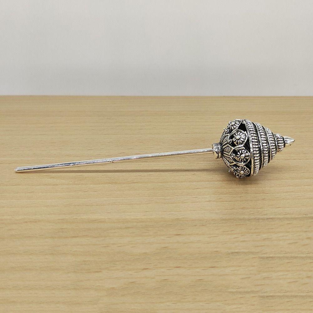 Ancient Style Headwear Thai Headdress Leaf Ancient Hanfu Headwear Metal Hair Sticks Pagoda Gold Dai Style Hair Clip Women