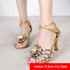 New Latin Dance Shoe Ladies Dancing Shoes Flower Soft Soles Ballroom Tango Salsa Dancing Shoe Girl Adults Shoes