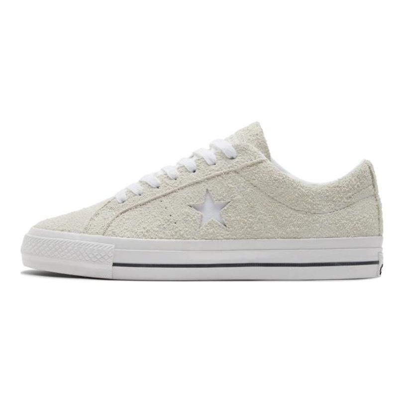 Converse One Star Pro Ox Egret Unisex Tenisky Krémová Černá Bílá A03220C