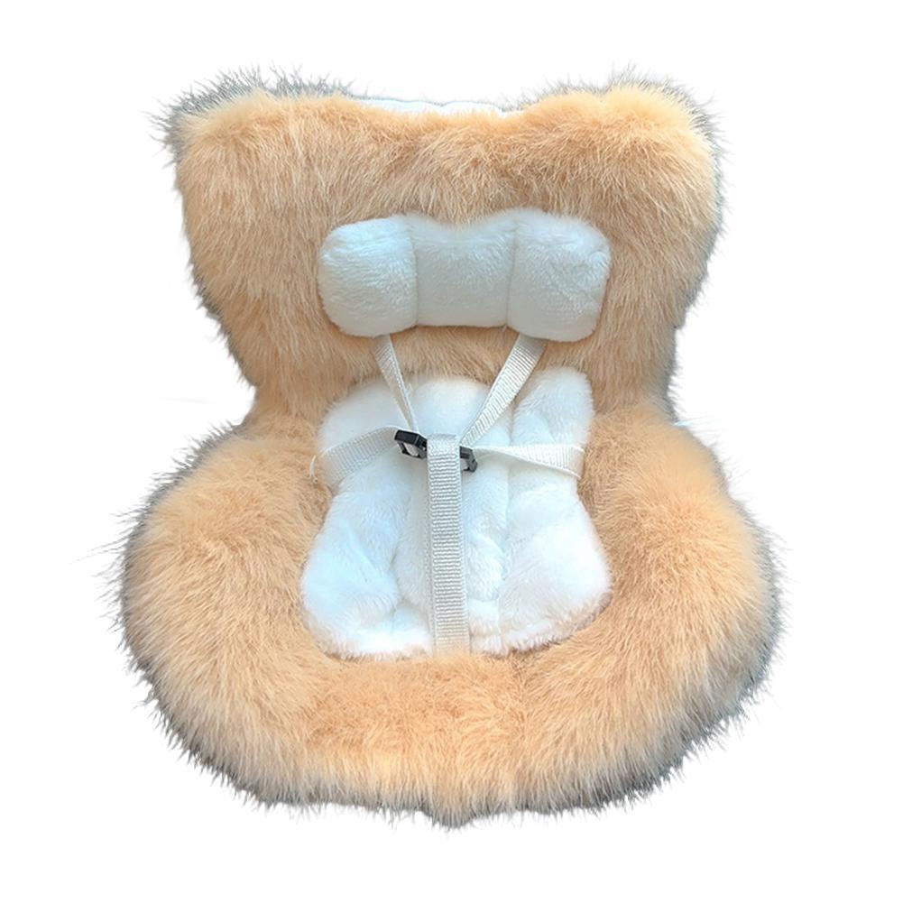 Car Seat Vent Clip For 17CM Dolls Cute Safety Carseat With Soft Cushion Car Safety Seat Ornament Cars Air Vent Decoration Chair