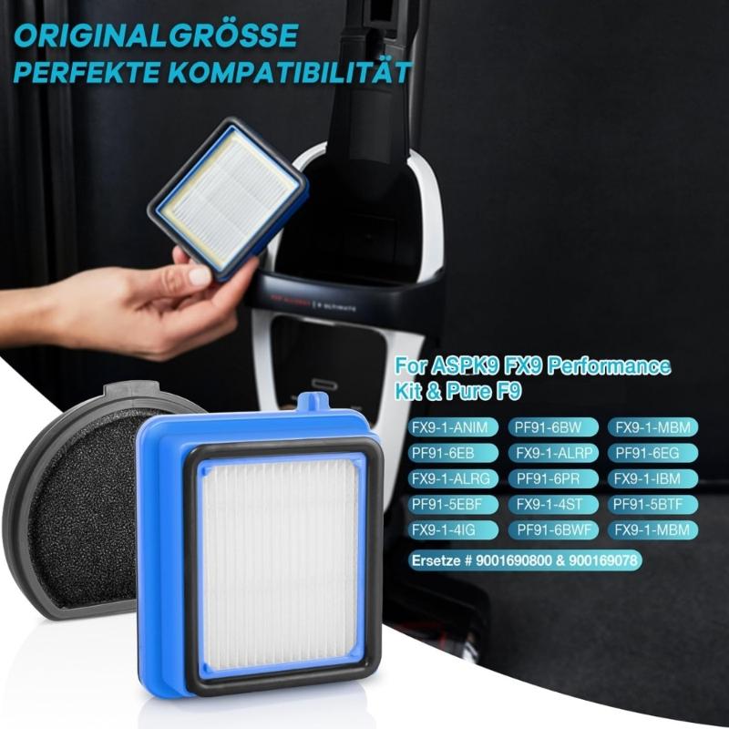 Set of 8 Vacuum Accessories Washable Filter Vacuum Filters Replacement Filters for Providing Dust and Allergen Capture