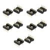 10pcs Heat Resistant Plastic DIP8 IC Socket IC Testing Base With Solid Construction For Long Terms Operational Stability