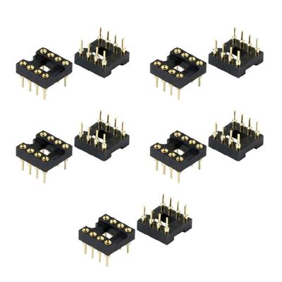 10pcs Heat Resistant Plastic DIP8 IC Socket IC Testing Base With Solid Construction For Long Terms Operational Stability