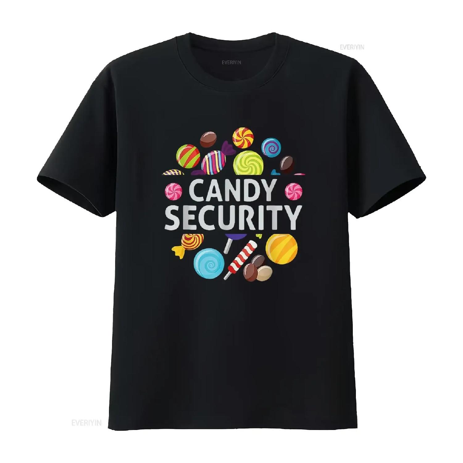 

Candy Costumes T Shirt Sec Urity Kid Black Medium vintage Washed Slightly Top For Everyday Wear Stretched streetwear Breathable XXXXXL чорний