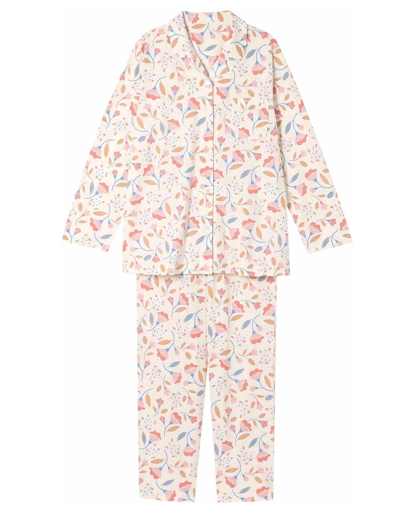 

EP7044 Пижама с длинным рукавом из хлопка Размер IV Wing/Wacoal Женские брюки, 100% джерси,