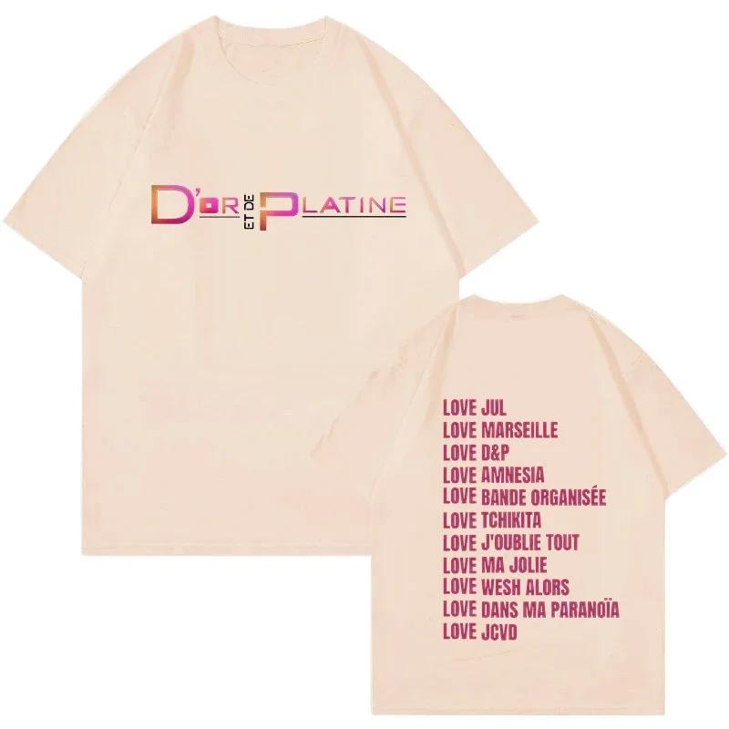 Rapper Jul Grafica Vintage Maglietta Unisex Moda Donna Hiphop T-shirt Divertente Estiva Manica Corta T-shirt Estetica Streetwear