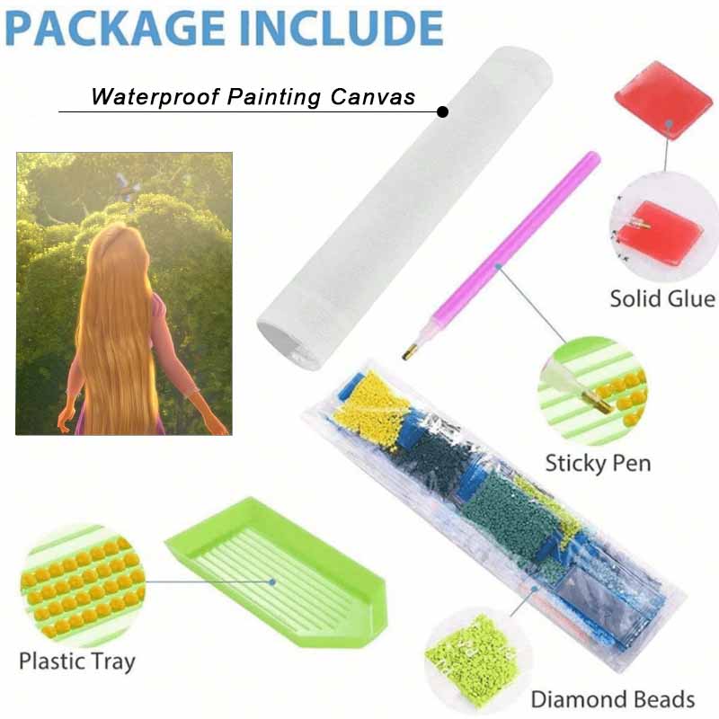 Disney Diamond Art Painting Rapunzel Home Wall Decor Crafts Adult/Beginner Gift Ideas Creative Home Decor