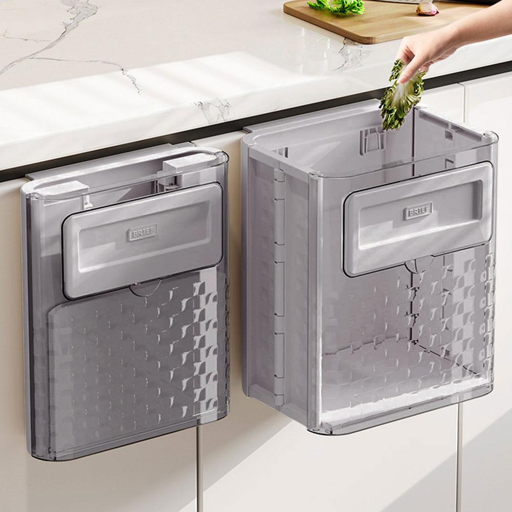 10L Foldable Hanging Trash Can Large Capacity Hanging Collapsible Trash Can Folding Garbage Basket for Car Outdoor Camping