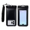 DIVAID Waterproof Case for IP68 with Shoulder Strap and Compatible with and Various Wide-Size Smartphones, Rated, (Black) [Waterproof Dustproof,