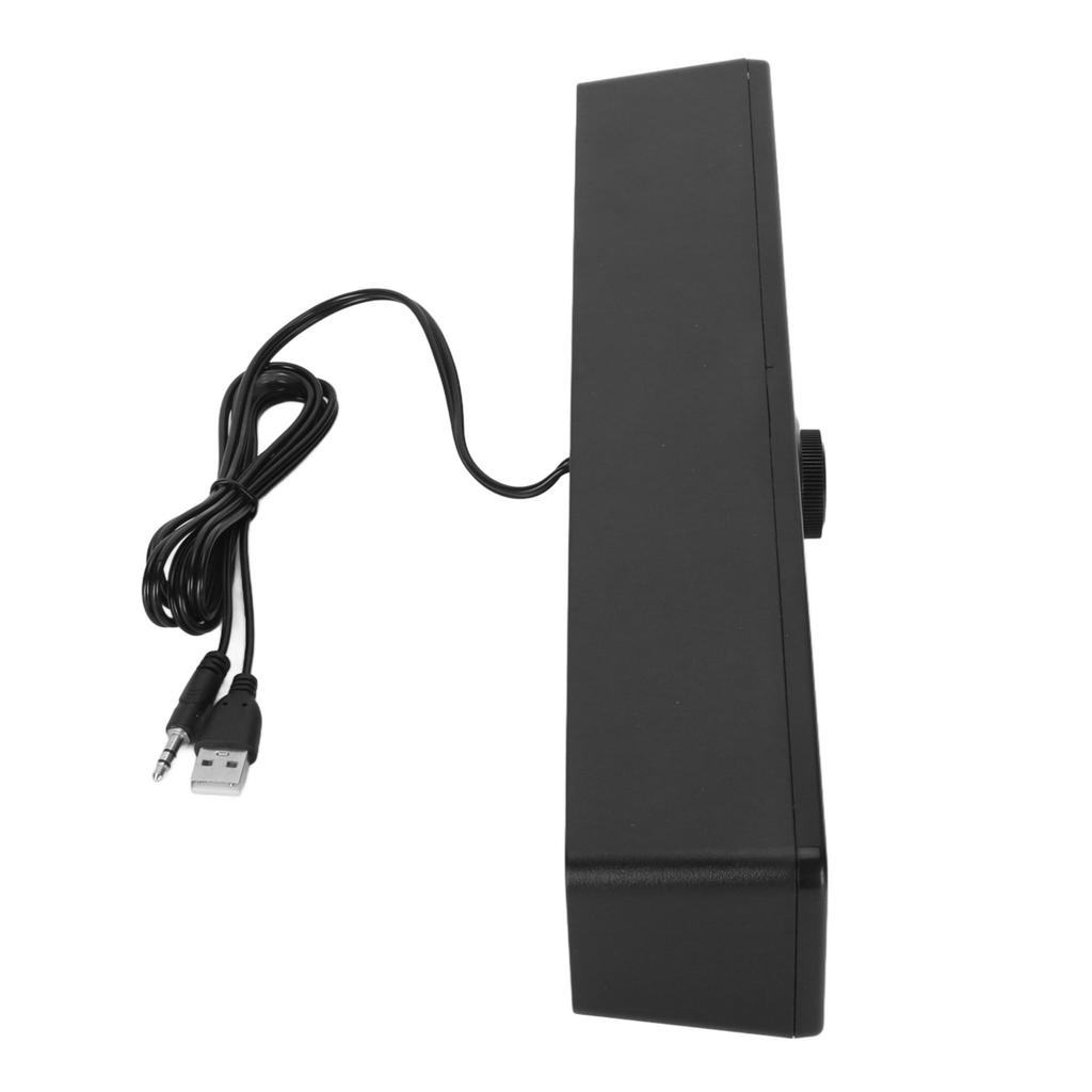 Computer Speakers Wired USB Desktop Soundbar HiFi Clear Sound Volume Knob Mini Speaker for PC Laptop Tablet for PS5