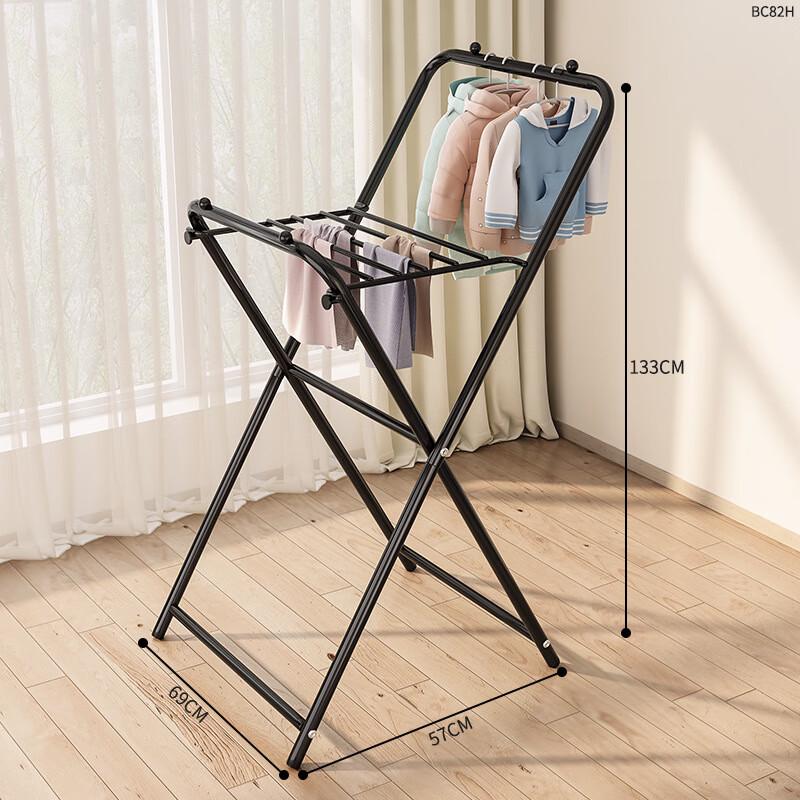 OIMG Foldable Balcony Clothes Drying Rack