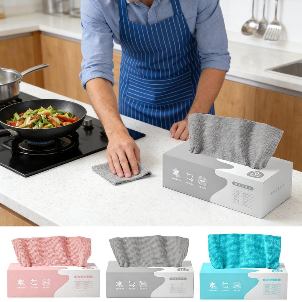 Microfiber Cloth 20 Pieces Super Absorbent Ultra Absorbent Microfiber Cleaning Towels For Kitchen Bathroom Car Window Glass