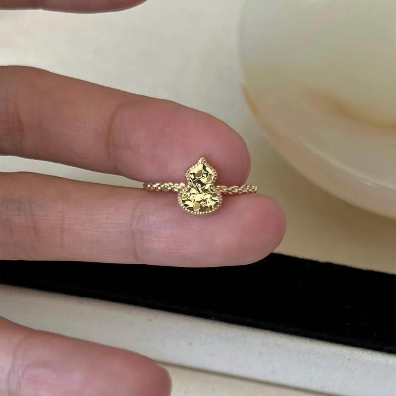 Xiaohongshu Exquisite Crushed Ice Binghulu Luxury Ring for Men & Women Adjustable