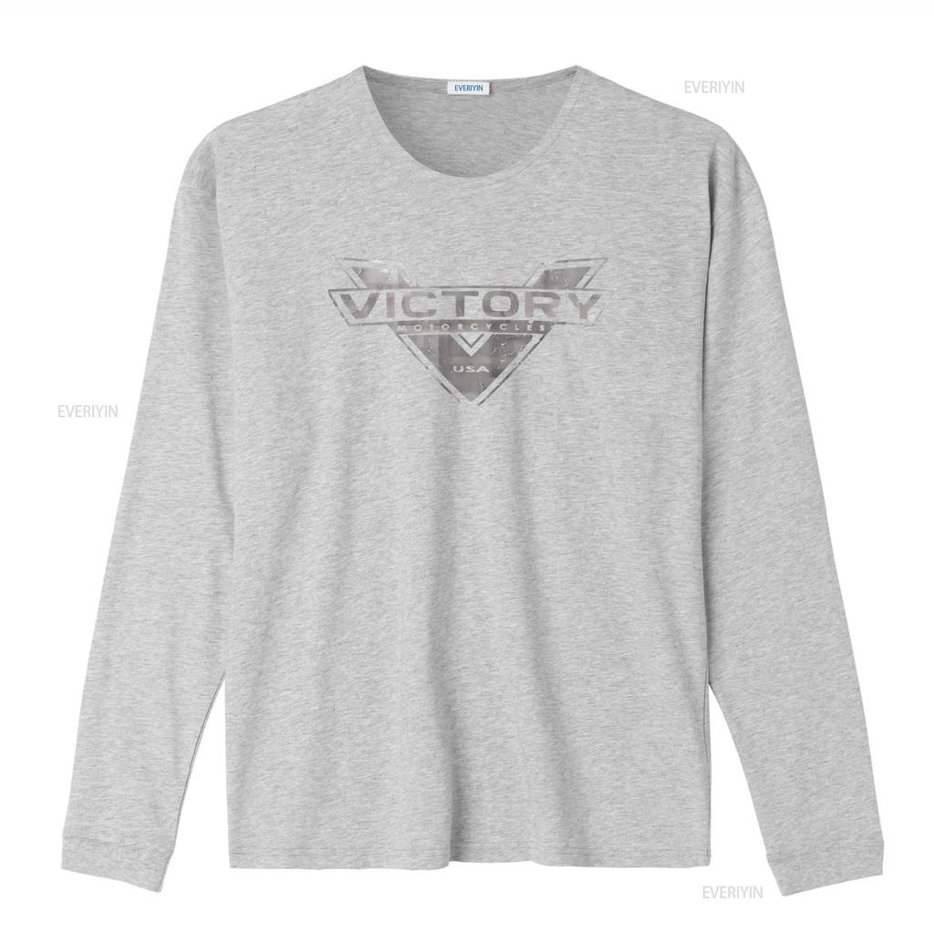 Victory Motorcycle Softstyle T Shirt Vintage Washed Homme Streetwear Designer Clothes Graphic Stretched Slightly Fashion