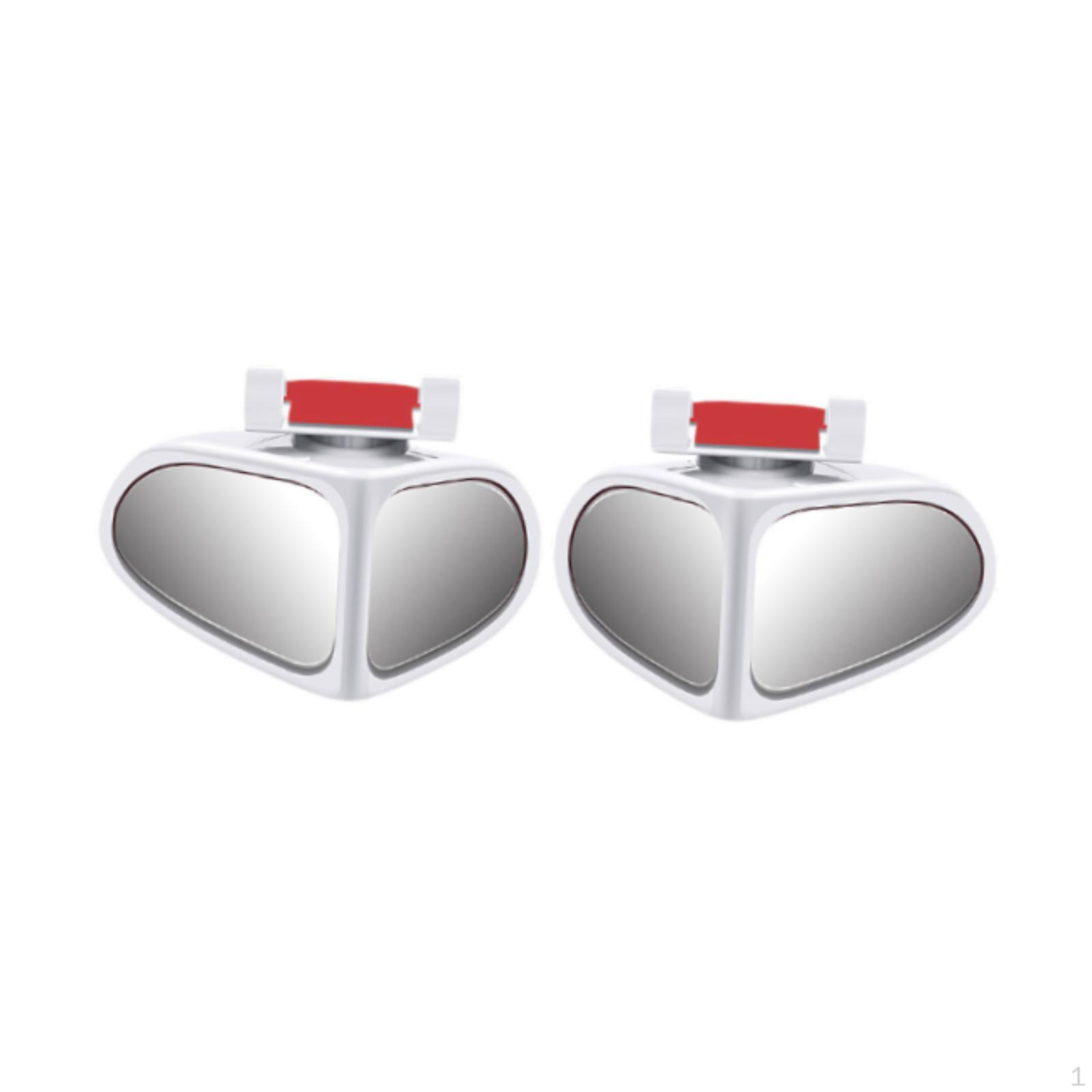 

2 шт. Автомобильные зеркала заднего вида, точечные зеркала заднего вида, инструмент для помощи при парковке, прочные, светоотражающие белый