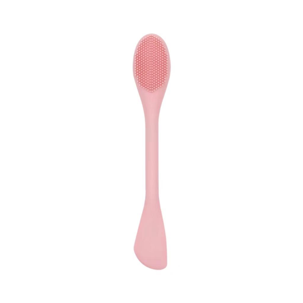 1Pc Double-ended Silicone Facial Mask Brush, Pore Cleansing Brush, Clay Mask Applicator