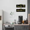 2Pcs/set Ethnic Style Acrylic Mirror Sticker Start With Bismillah End With Alhamdulillah Holiday Home Decors Wall Decals